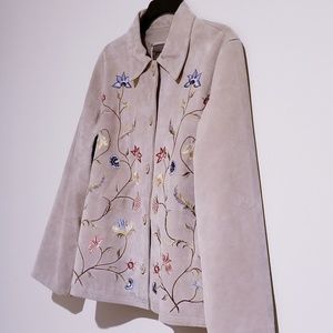 NWOT! Genuine leather suede jacket 